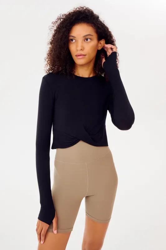 Daisy L/S Jersey Tee - Black sold by Splits59