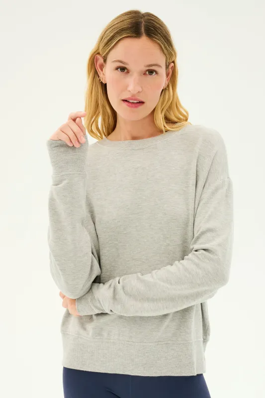 Sonja Fleece Sweatshirt - Heather Grey sold by Splits59