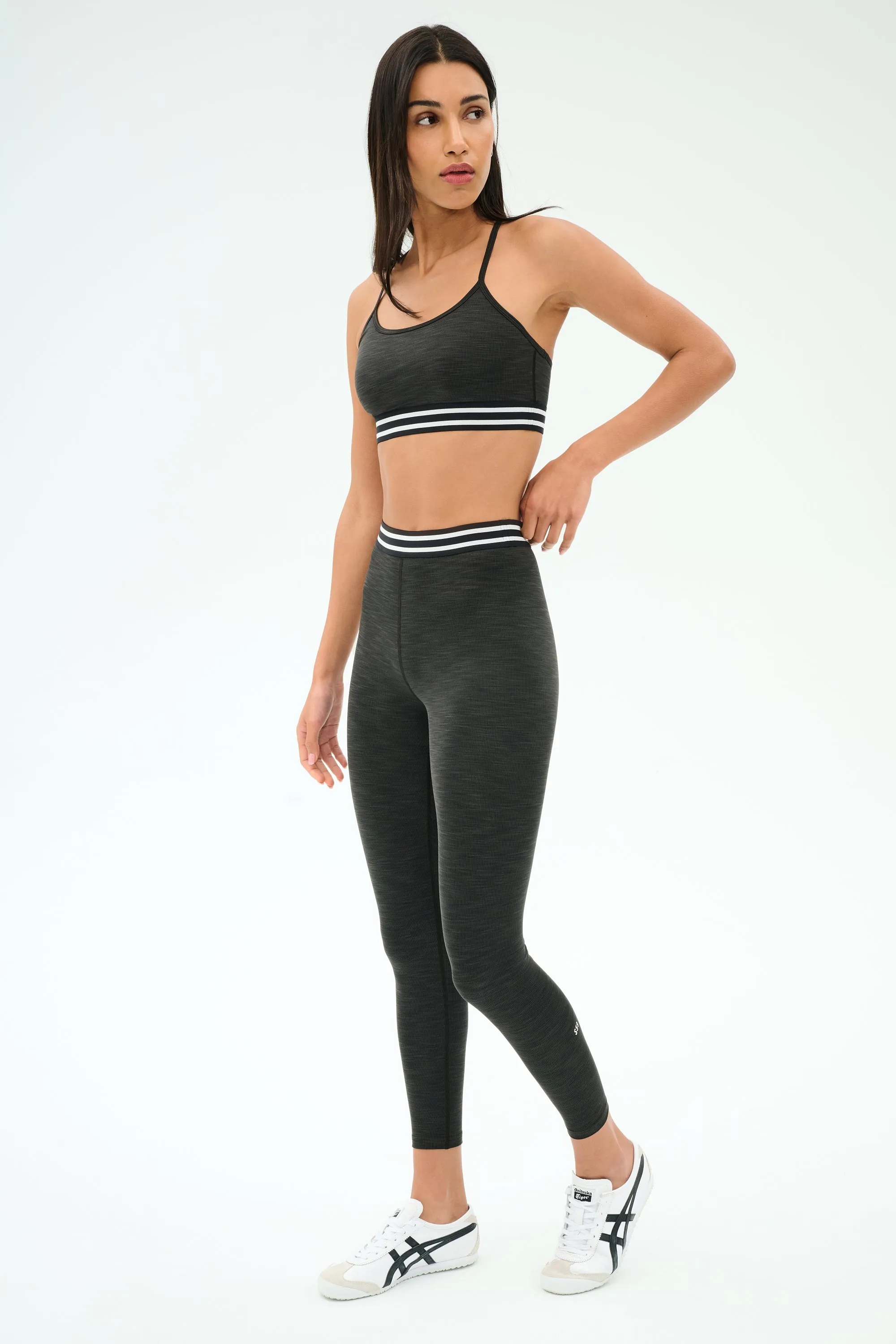 Cali Active Rib Bra - Heather Graphite sold by Splits59 product image thumbnail 5