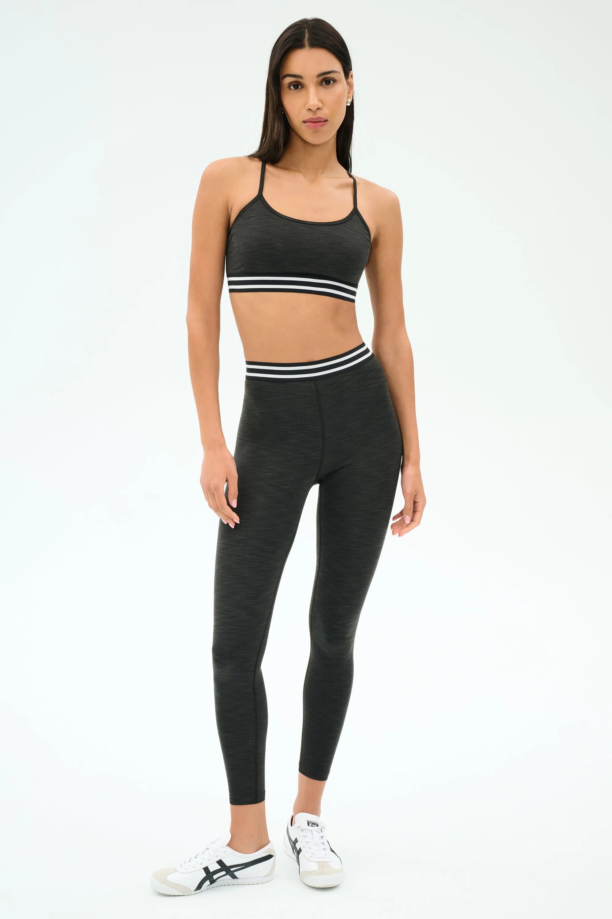 Cali Active Rib Bra - Heather Graphite sold by Splits59 product image thumbnail 4