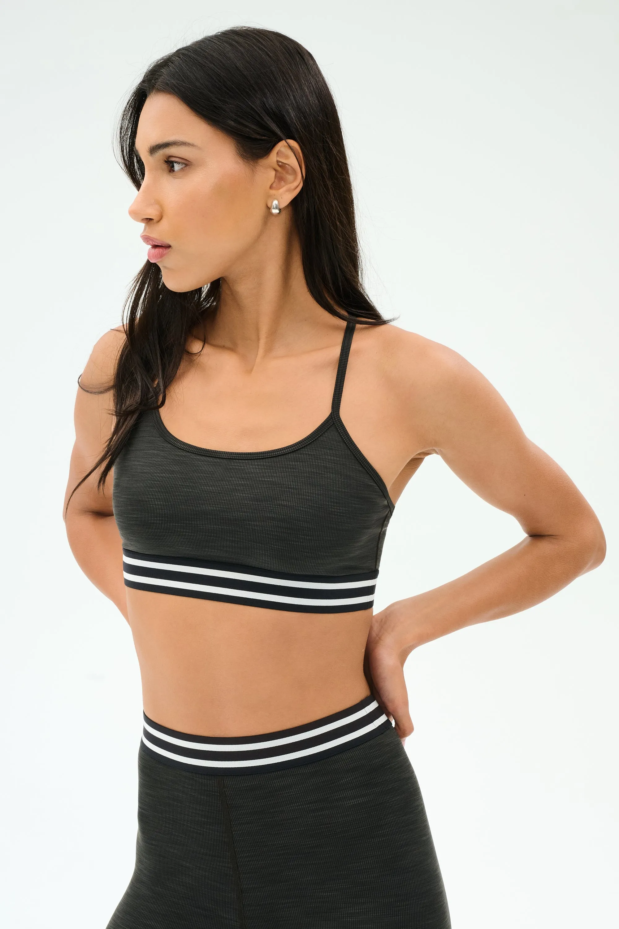 Cali Active Rib Bra - Heather Graphite sold by Splits59 product image thumbnail 2