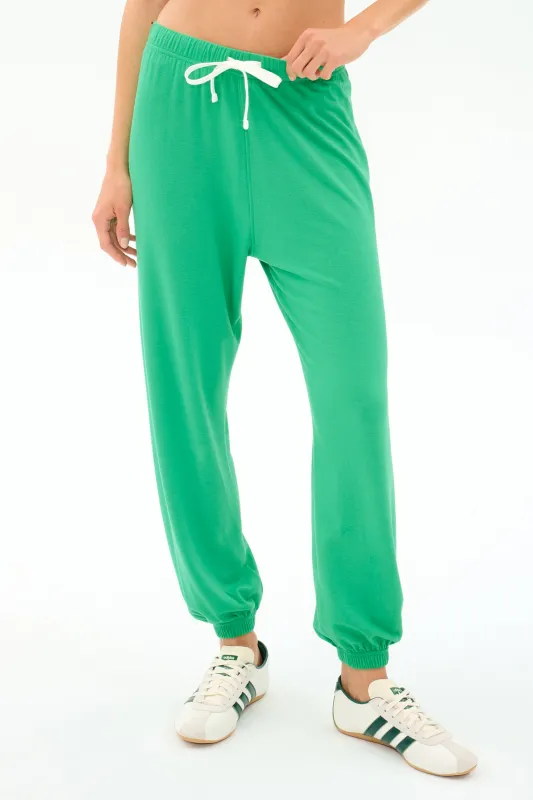 Andie Oversized Fleece Sweatpant - Spearmint made by Splits59