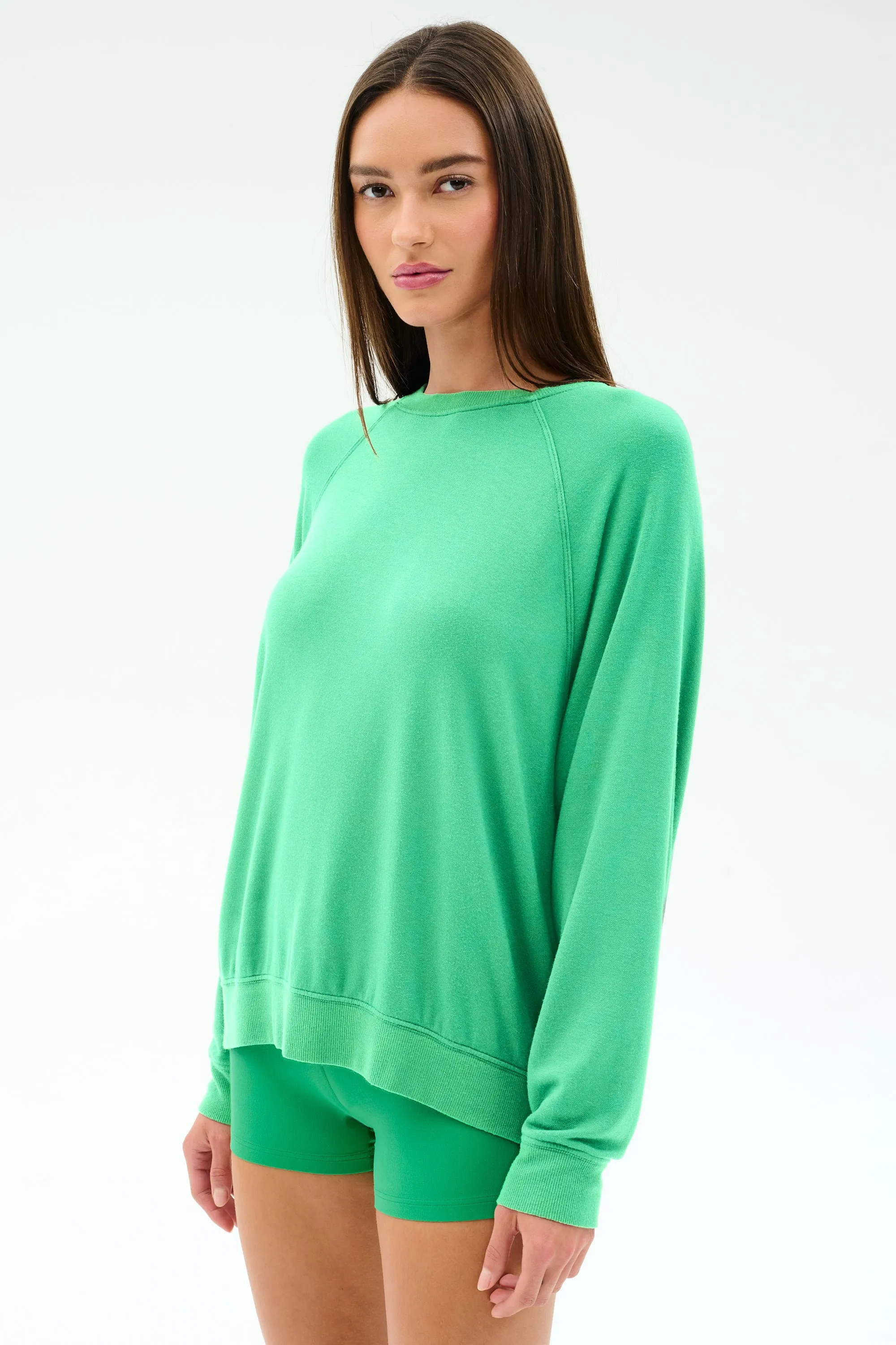 Andie Oversized Fleece Sweatshirt - Spearmint sold by Splits59 product image thumbnail 2