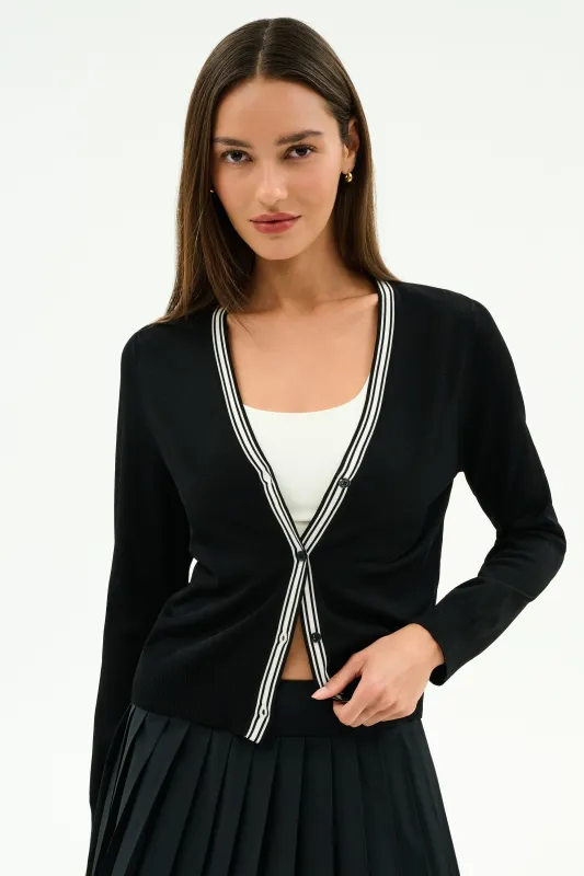 Bekah Knit Cardigan - Black/White made by Splits59
