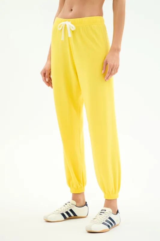 Andie Oversized Fleece Sweatpant - Bright Yellow made by Splits59