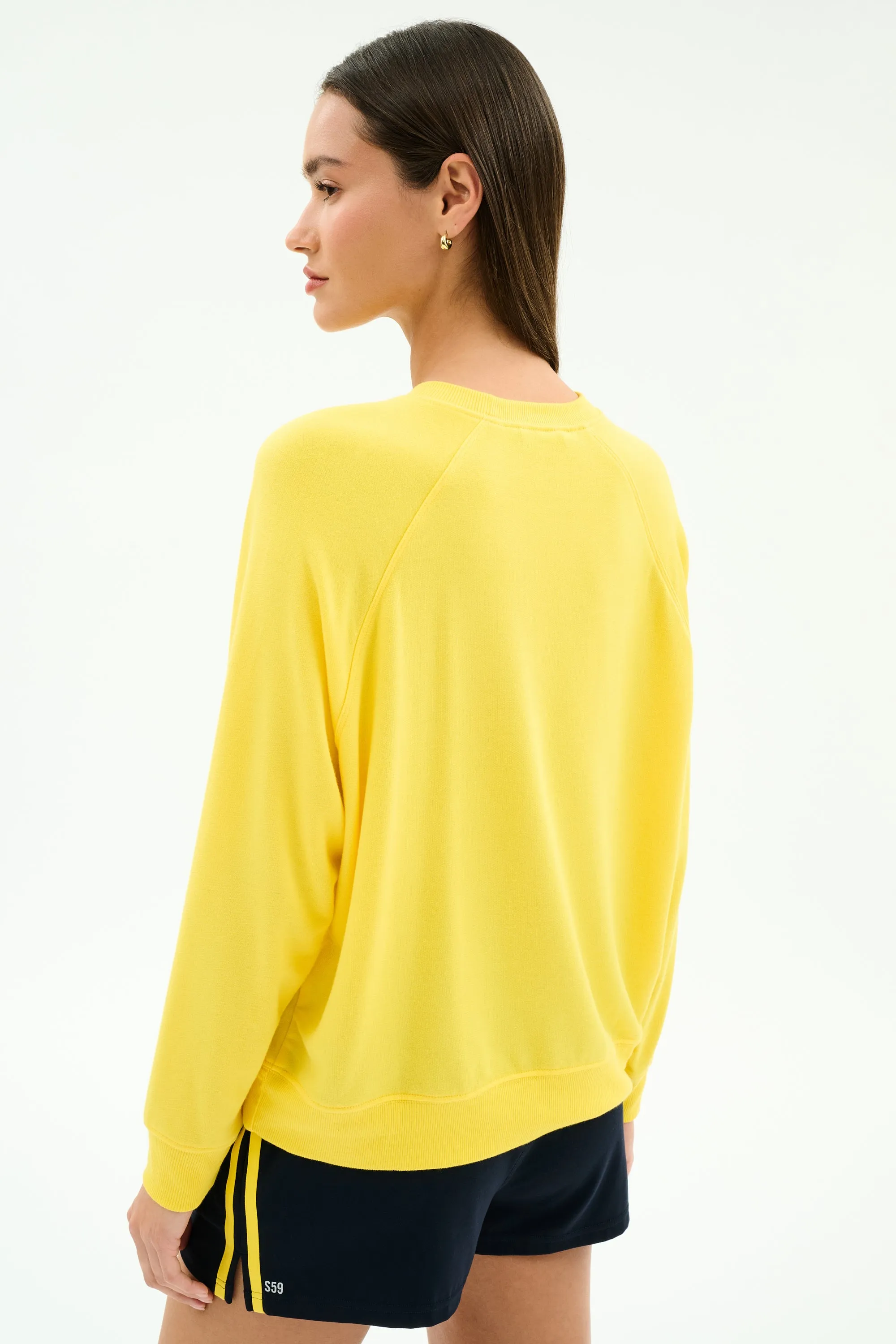 Andie Oversized Fleece Sweatshirt - Bright Yellow sold by Splits59 product image thumbnail 3