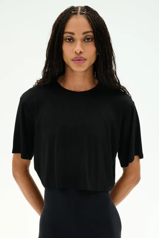 Djuna Oversized Crop Jersey Tee made by Splits59