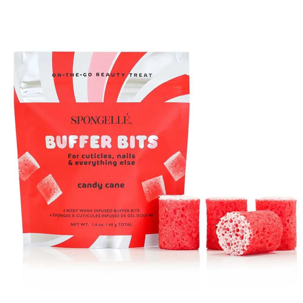 Candy Cane | Holiday PediPOP! Buffer Bits sold by Spongelle