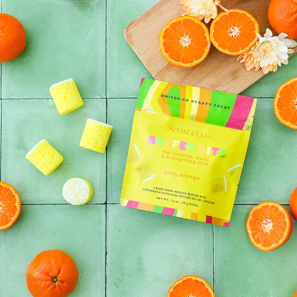 Juicy Orange | PediPOP! Buffer Bits sold by Spongelle product image thumbnail 2
