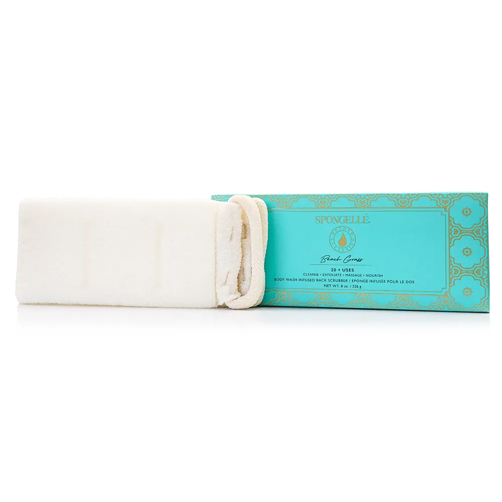 Beach Grass Body Wash Infused Back Scrubber sold by Spongelle