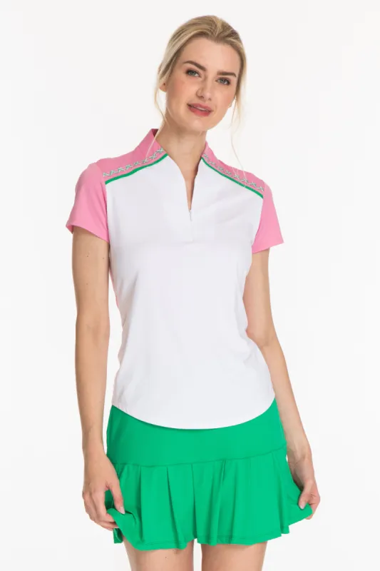 Julia Short Sleeve Polo sold by Sport Haley