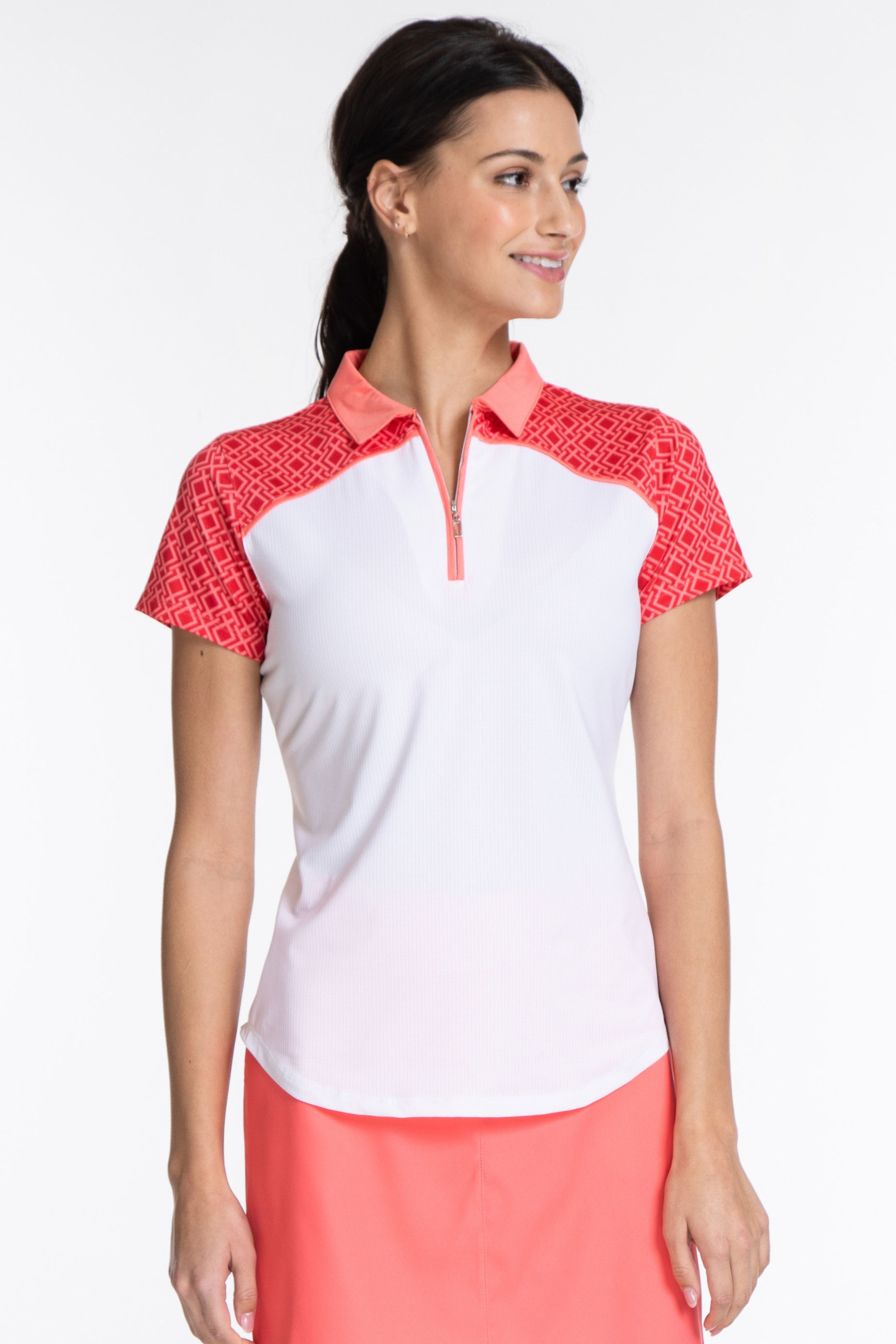 Jade Short Sleeve Polo sold by Sport Haley