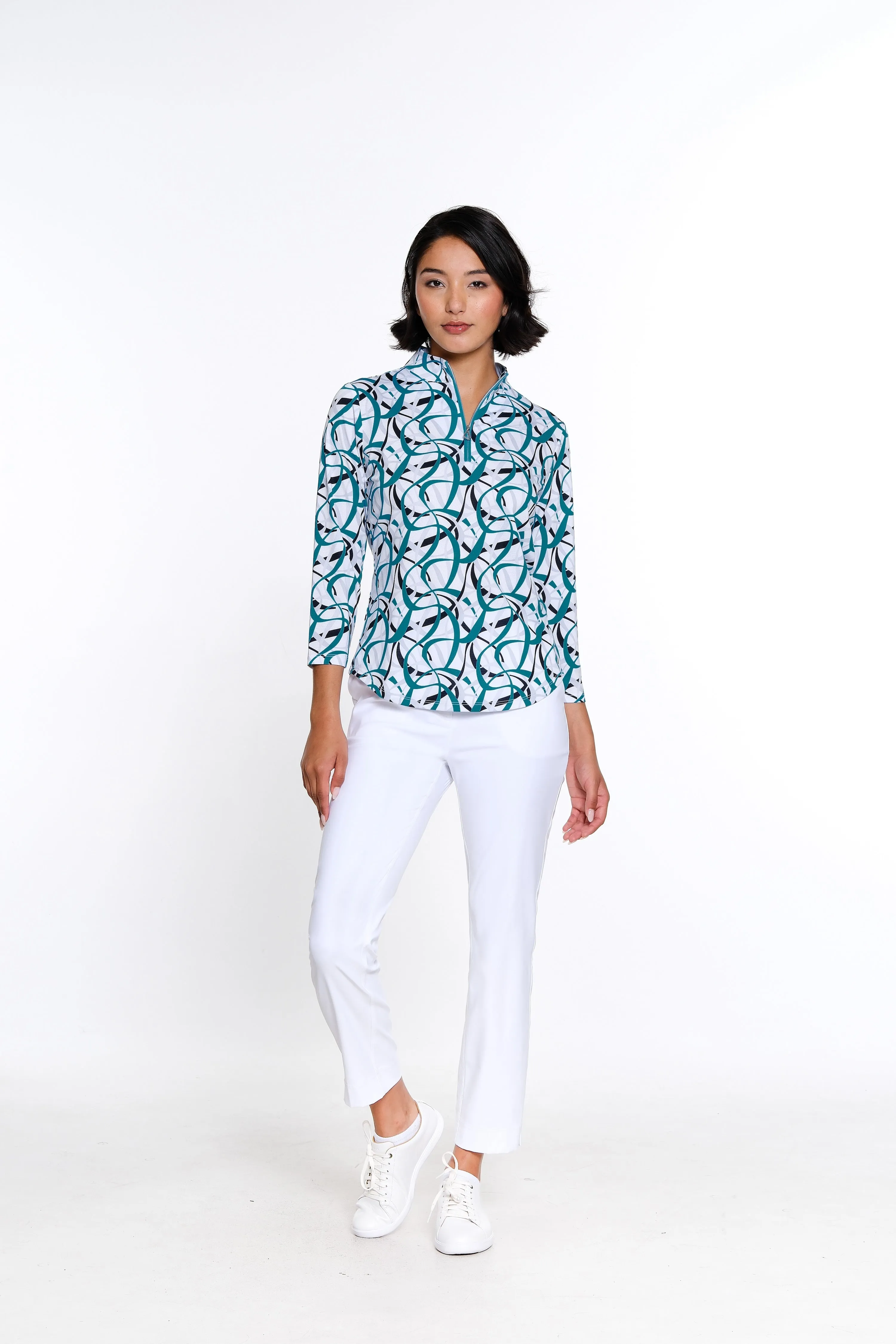 Gabby 3/4 Sleeve Polo sold by Sport Haley product image thumbnail 3