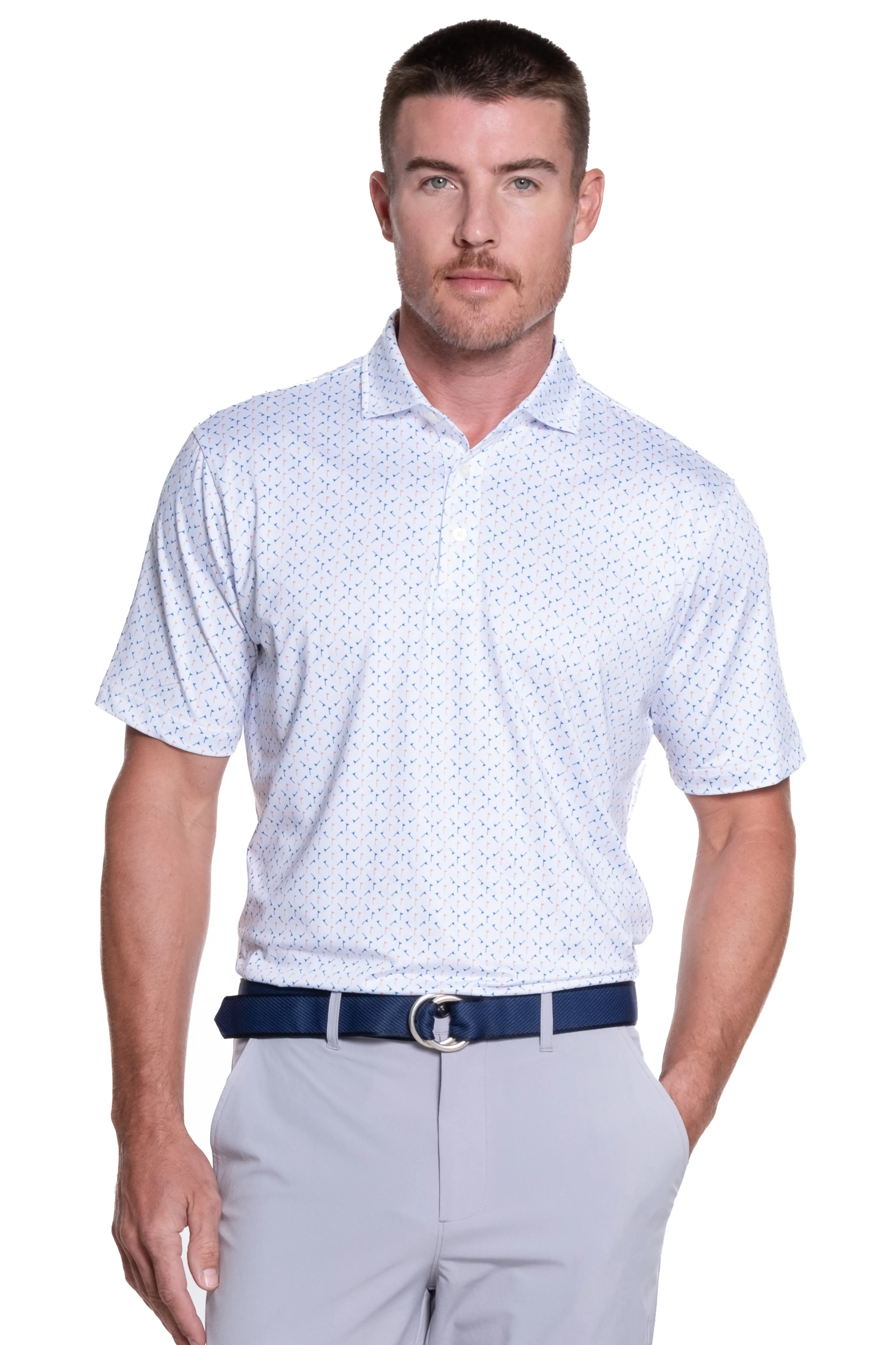 Flags and Aces Polo sold by Sport Haley