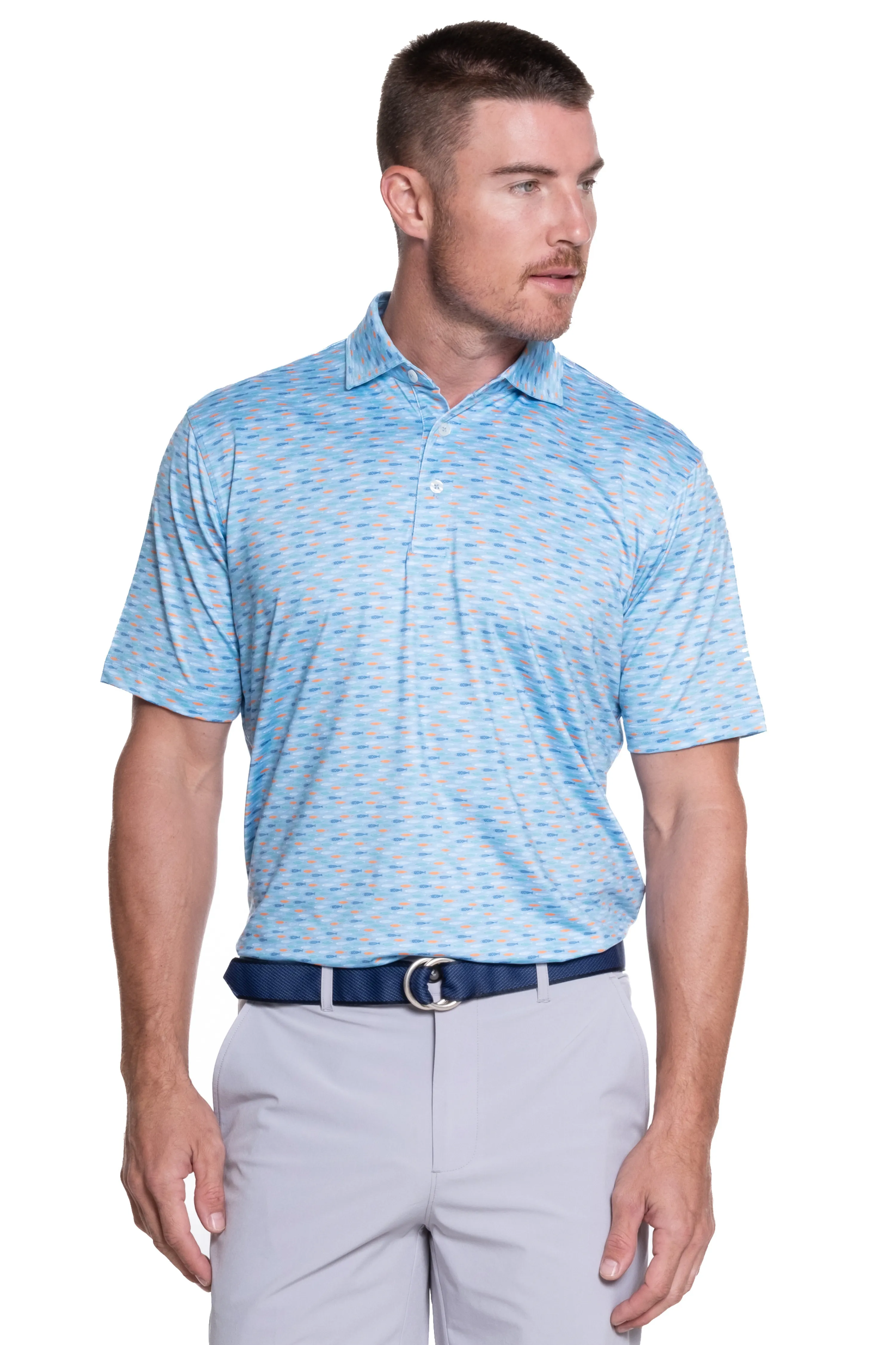 Fish School Polo sold by Sport Haley