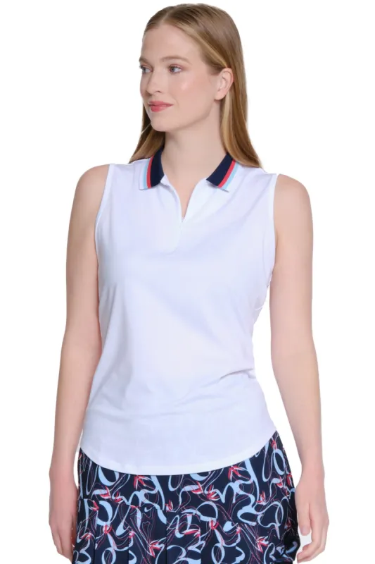 Vista Sleeveless Polo sold by Sport Haley