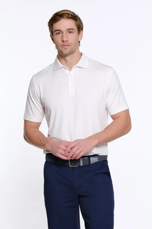 Solid Polo - White sold by Sport Haley