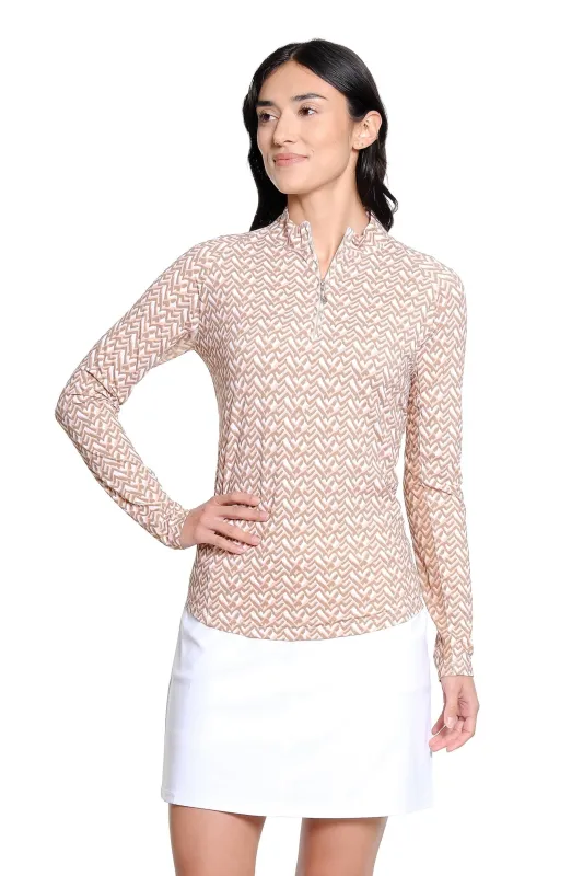 Tempo Long Sleeve Mock made by Sport Haley