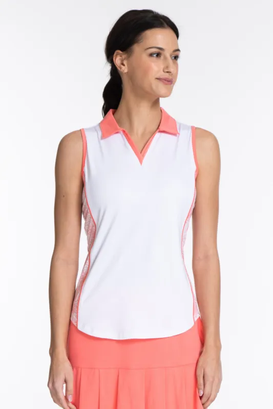 Ciara Sleeveless Polo sold by Sport Haley