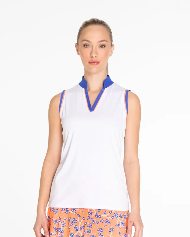 Newport Sleeveless Polo sold by Sport Haley