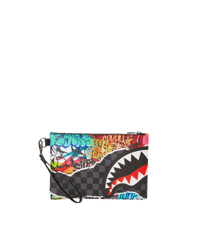 ARTISTIC PURSUIT CROSSOVER CLUTCH sold by Sprayground
