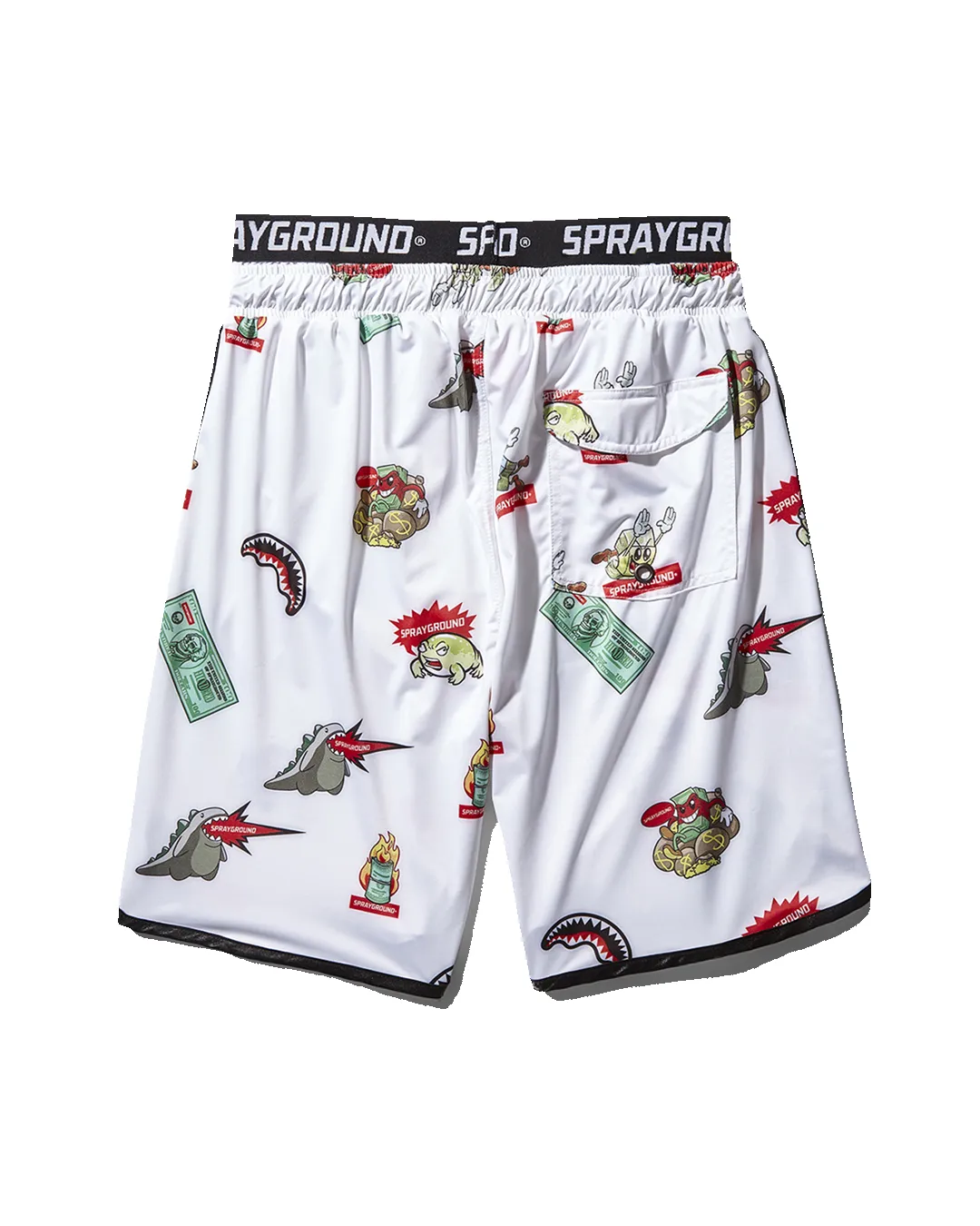 PATCH ALL-IN CORTO SWIM TRUNKS (WHITE) sold by Sprayground product image thumbnail 2