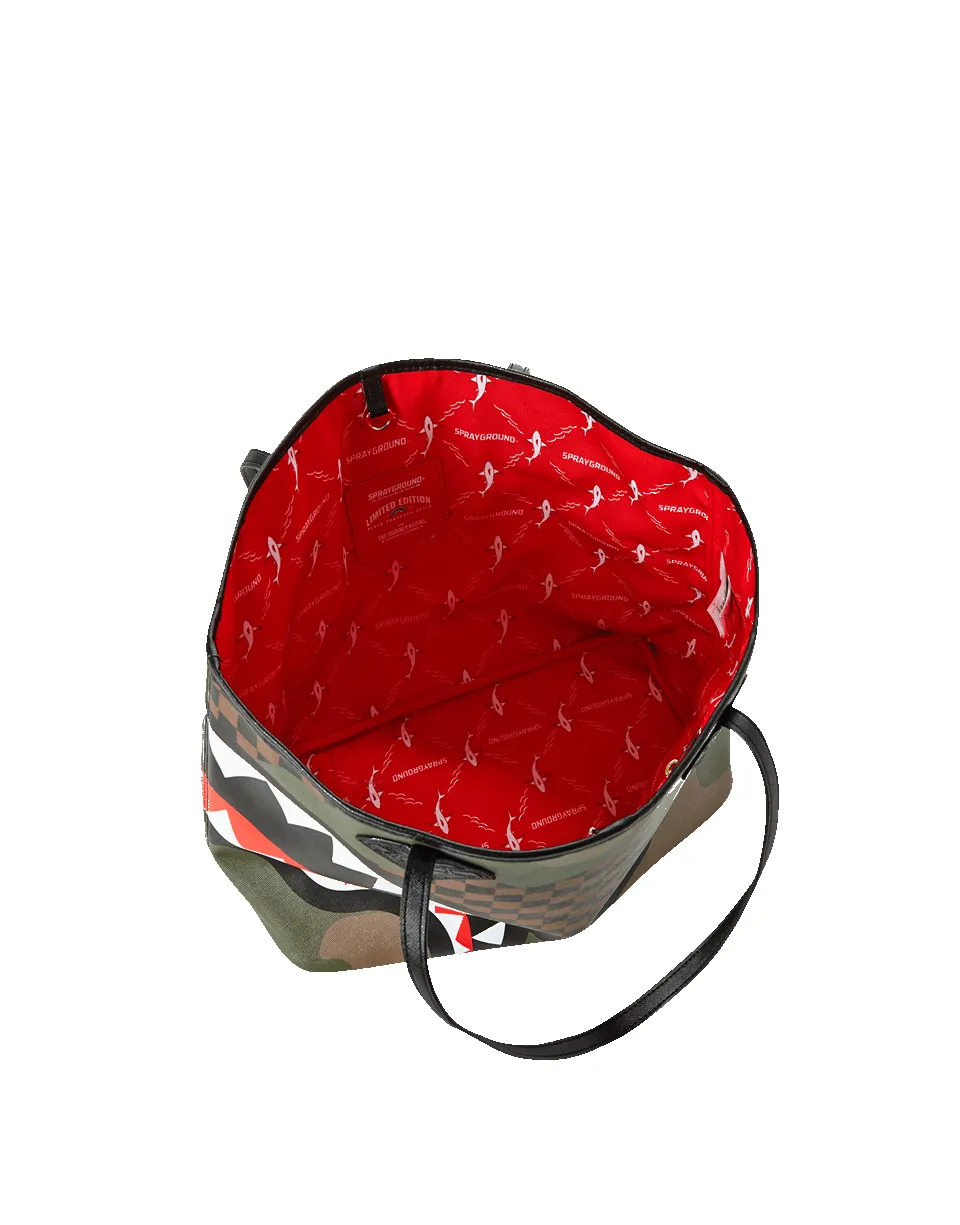 SHARKS IN PARIS (CAMO EDITION) TOTE sold by Sprayground product image thumbnail 2