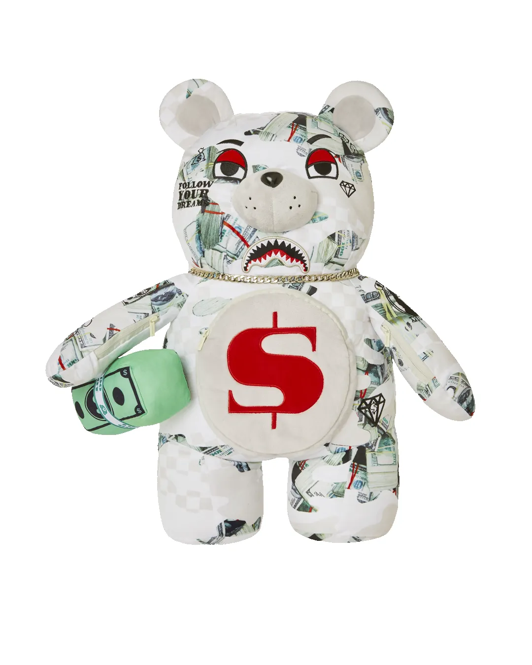 FEROCIOU$ MONEYBEAR TEDDYBEAR BACKPACK sold by Sprayground