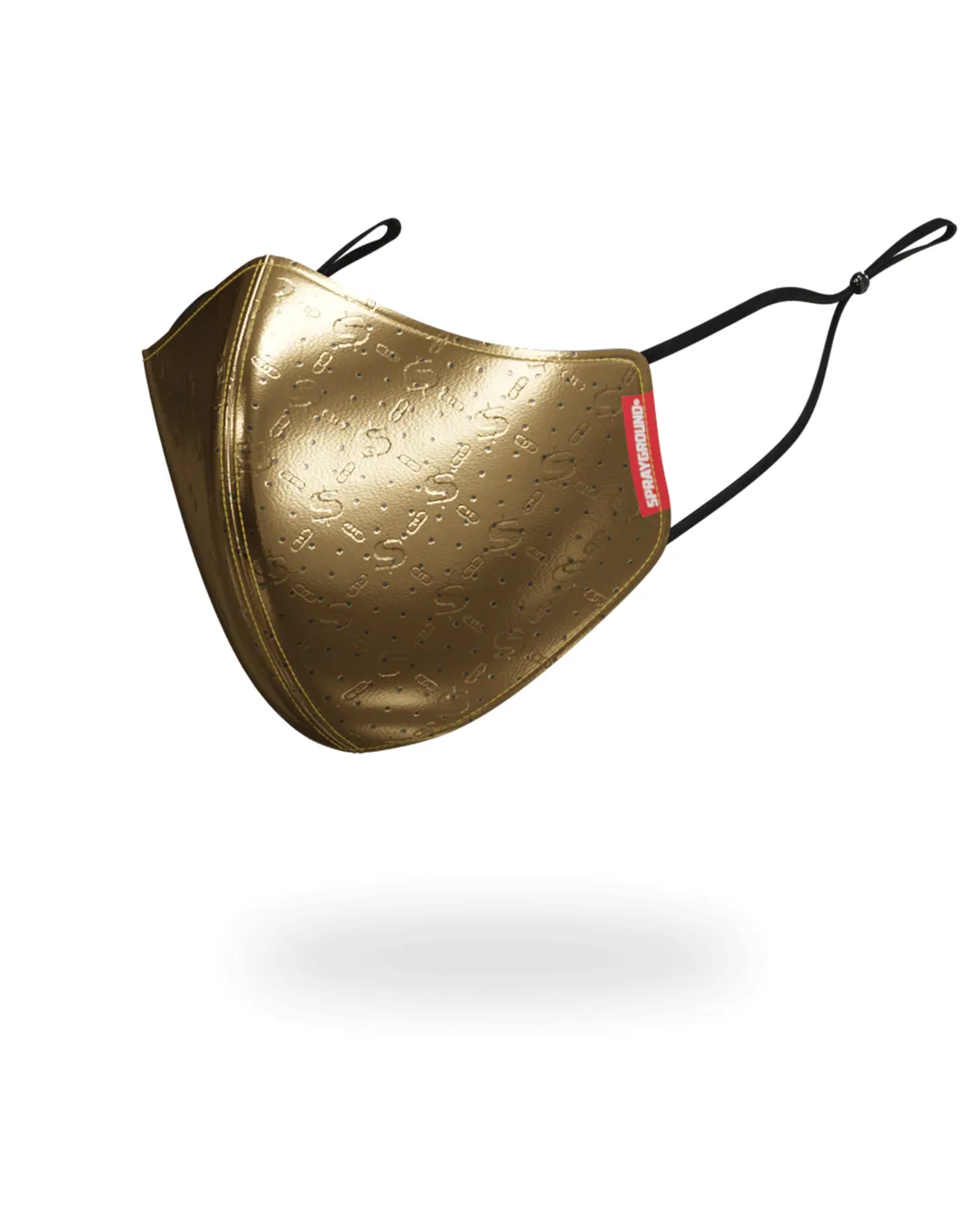 GOLD MONEYGRAM VEGAN LEATHER FACE MASK sold by Sprayground product image thumbnail 3
