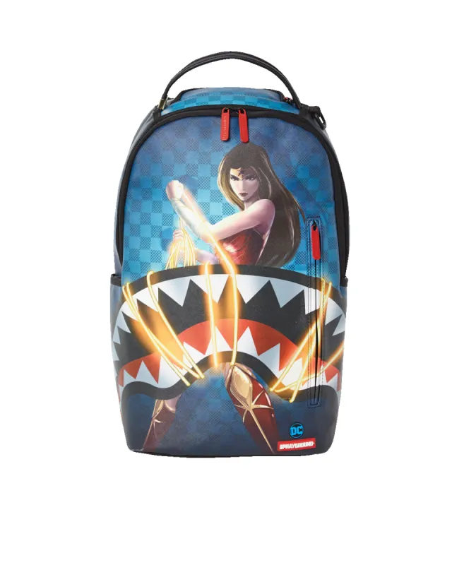 WONDER WOMAN: LASSO SHARK DLXV BACKPACK sold by Sprayground