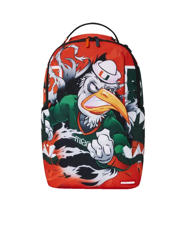 UNIVERSITY OF MIAMI CLAP BACK DLXSR BACKPACK sold by Sprayground