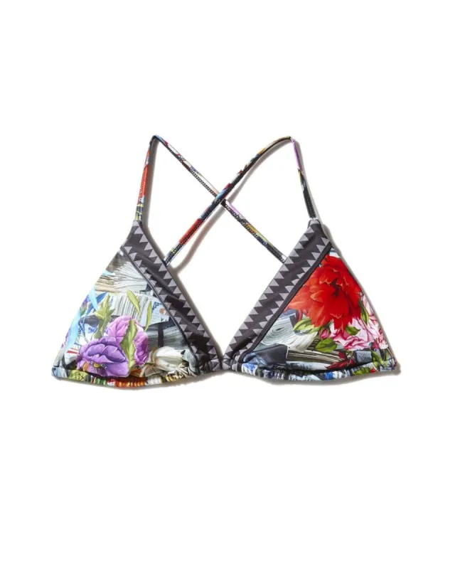 FLORAL MONEY BIKINI TOP sold by Sprayground