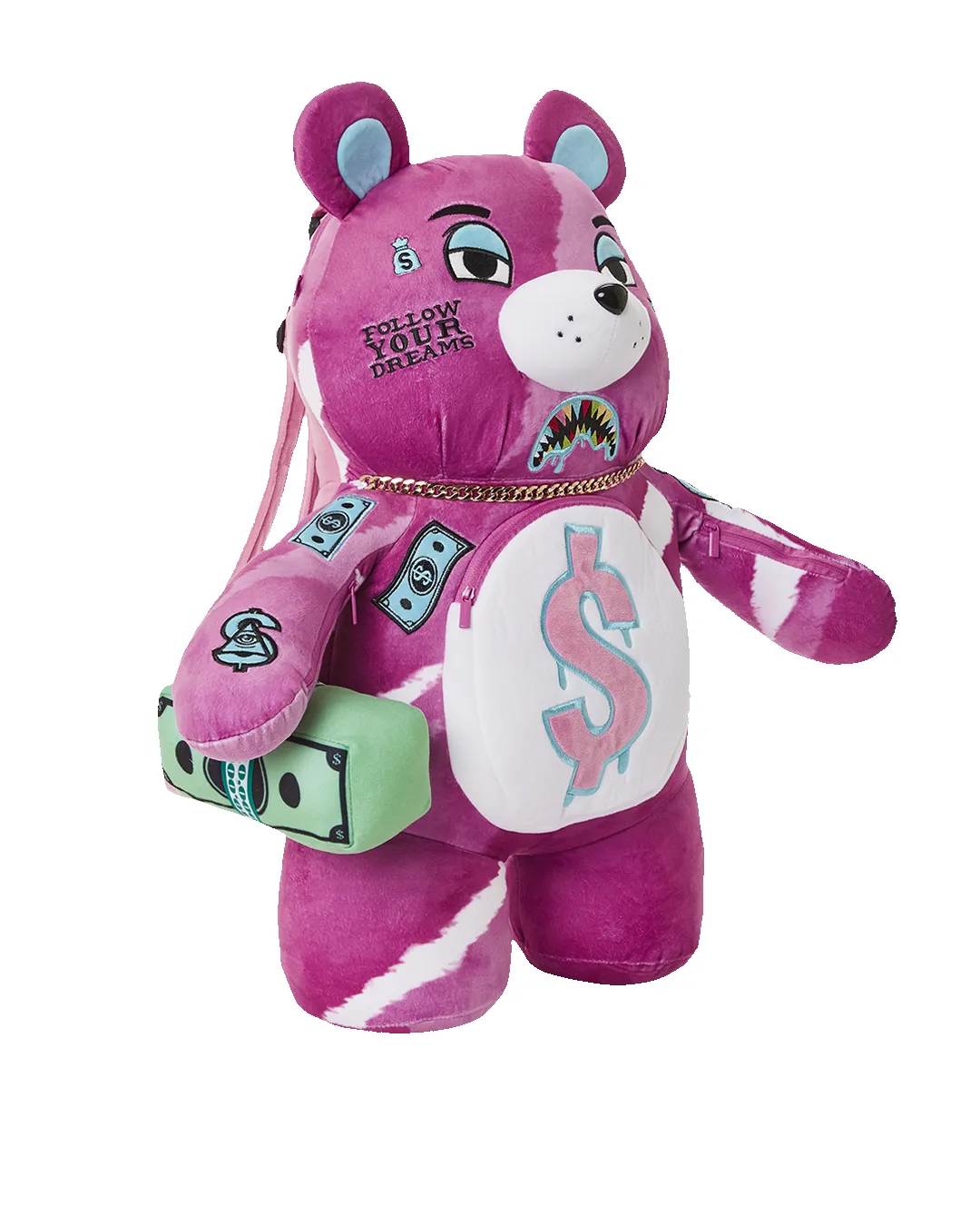 PINK PUNK MONEYBEAR TEDDYBEAR BACKPACK sold by Sprayground product image thumbnail 3