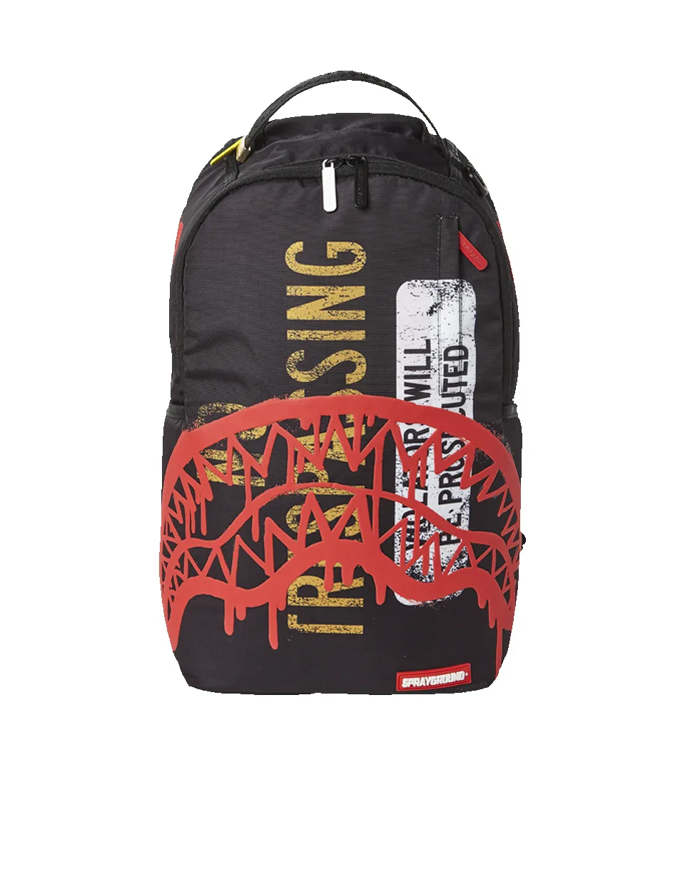 NO TRESPASSING BACKPACK sold by Sprayground