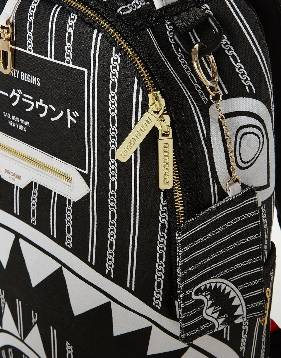 REVERSE SHARKS IN PARIS (BLACK) sold by Sprayground product image thumbnail 5