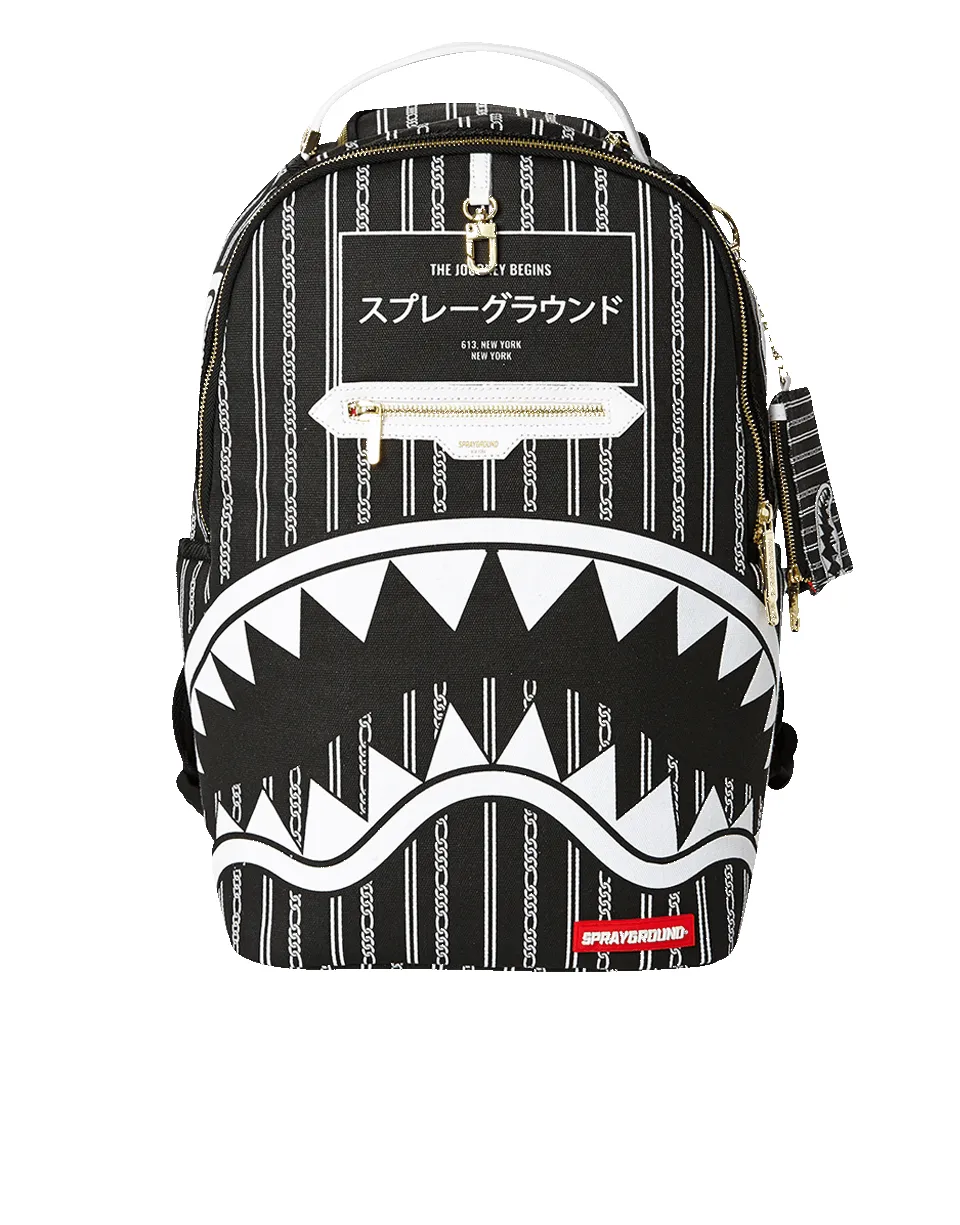 REVERSE SHARKS IN PARIS (BLACK) sold by Sprayground