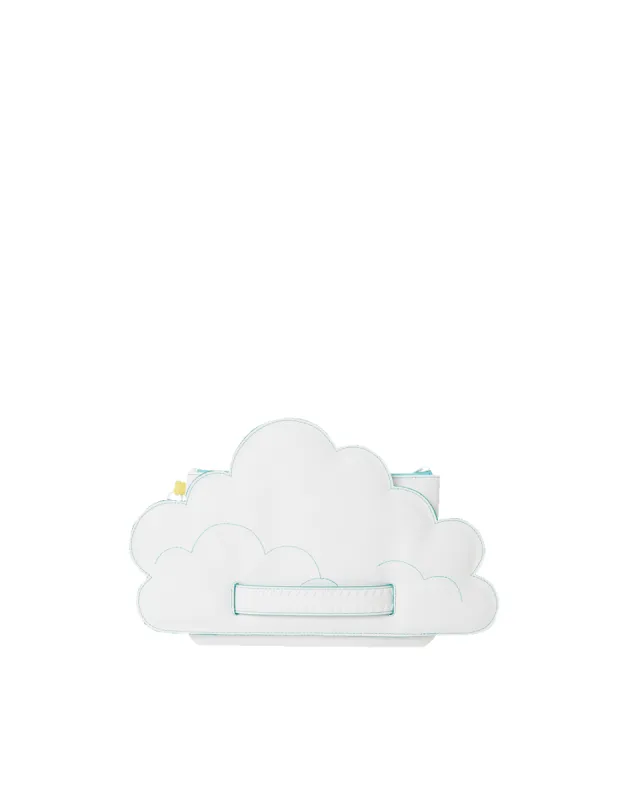 CLOUDY WITH A CHANCE OF SHARK CROSSOVER CLUTCH sold by Sprayground