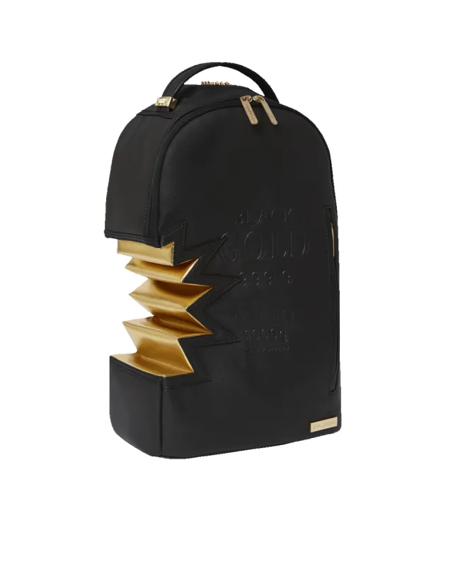 A.i.3 SHARK BITE BLACK GOLD BACKPACK (DLXV) sold by Sprayground