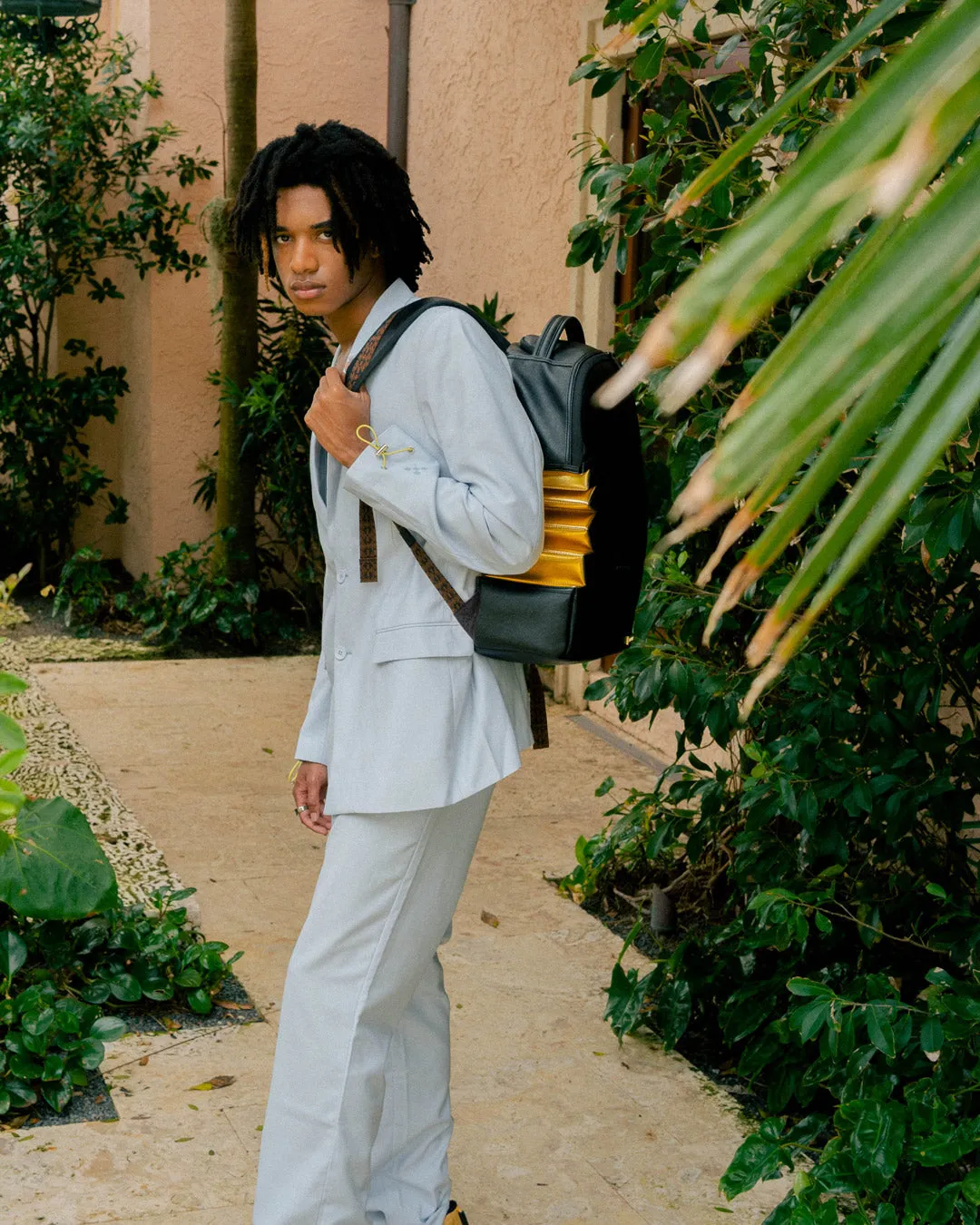 A.i.3 SHARK BITE BLACK GOLD BACKPACK (DLXV) sold by Sprayground product image thumbnail 2