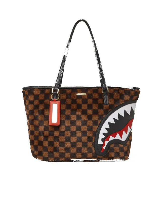 FURRR SHARKS IN PARIS TOTE sold by Sprayground
