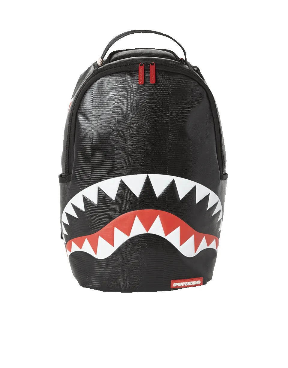 BLACK REPTILE SHARK BACKPACK (ONE OF ONE) sold by Sprayground