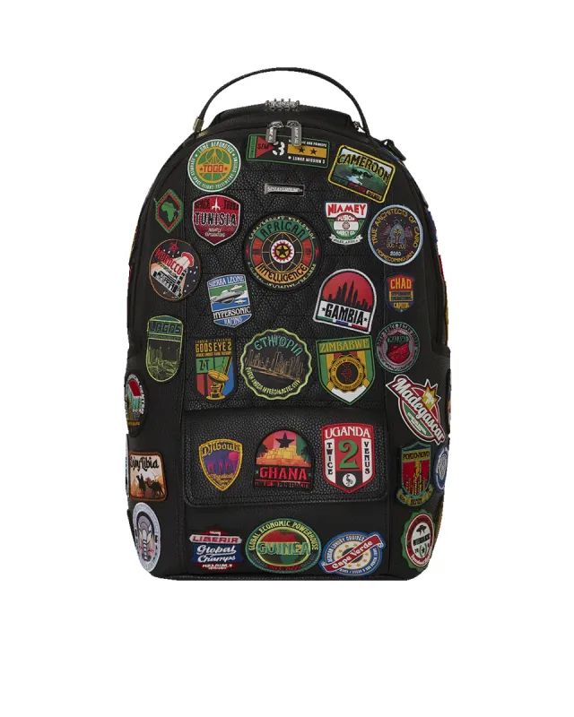 A.I. THE 54 (PATCHES OF AFRICA) CARGO BACKPACK sold by Sprayground