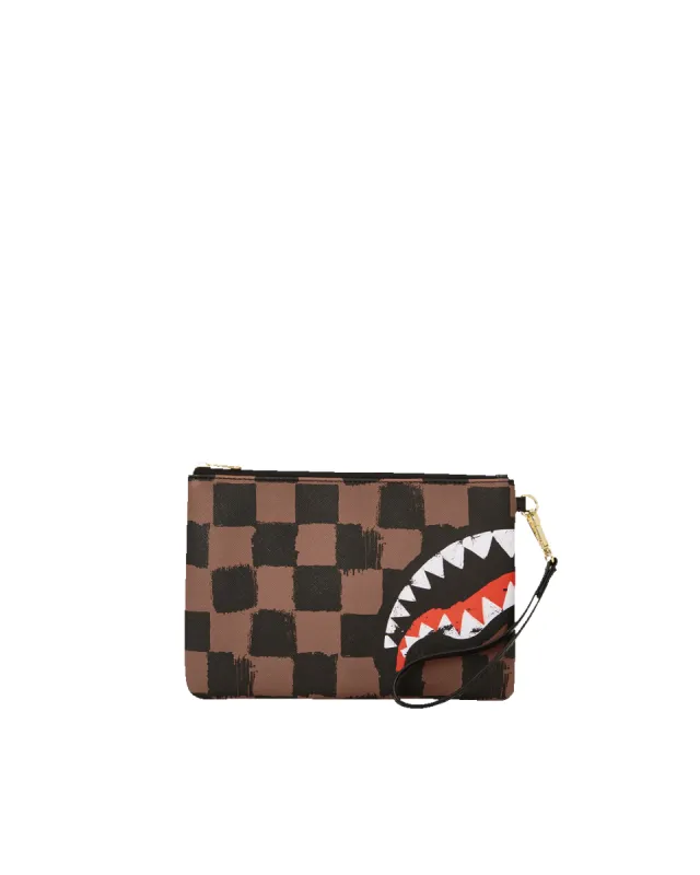 SHARKS IN PARIS VANQUISH CROSSOVER CLUTCH sold by Sprayground