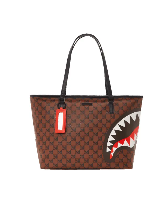 SHARKS AND SKULLS TOTE sold by Sprayground