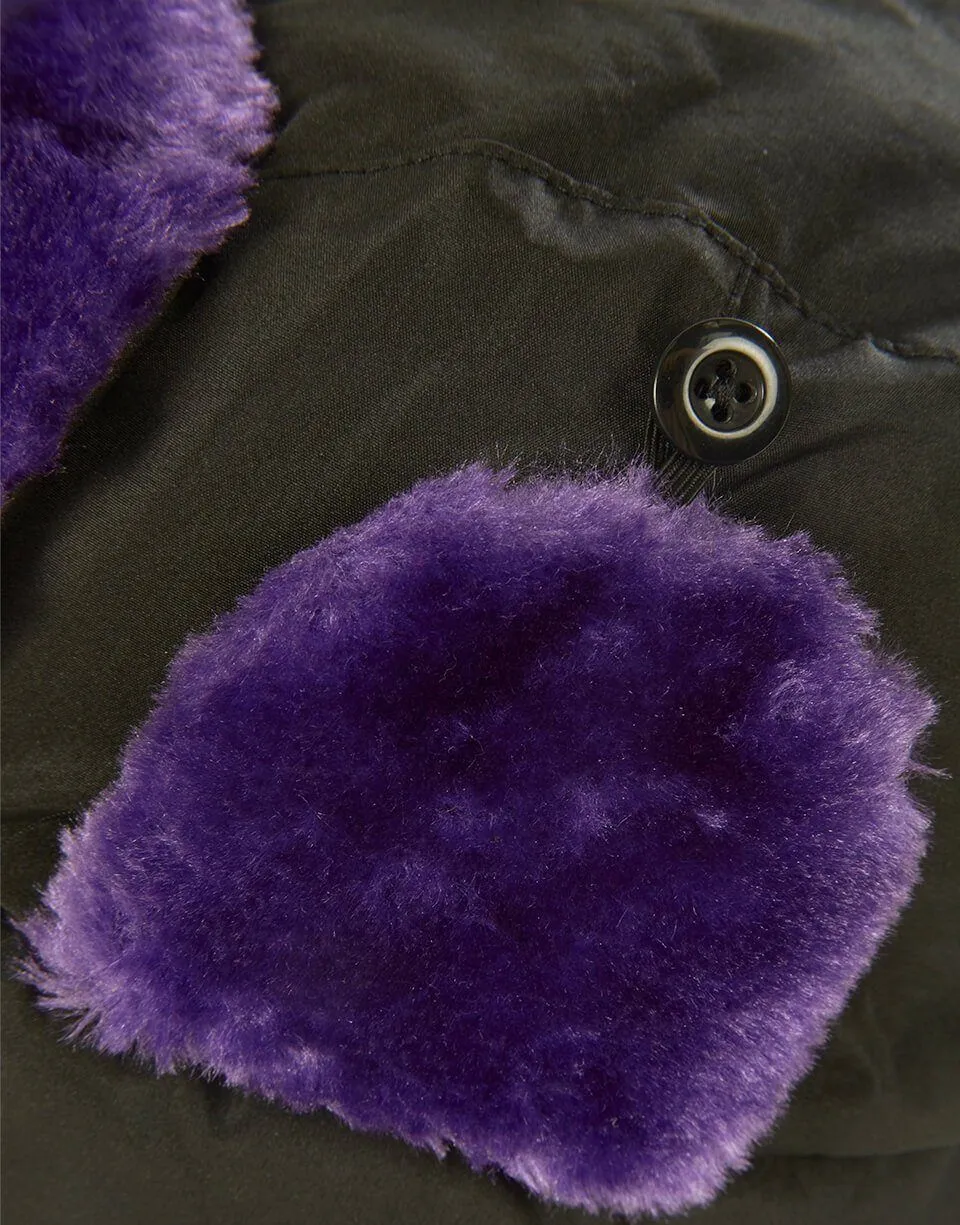 BLACK 3M PURPLE FUR AVIATOR HAT sold by Sprayground product image thumbnail 5