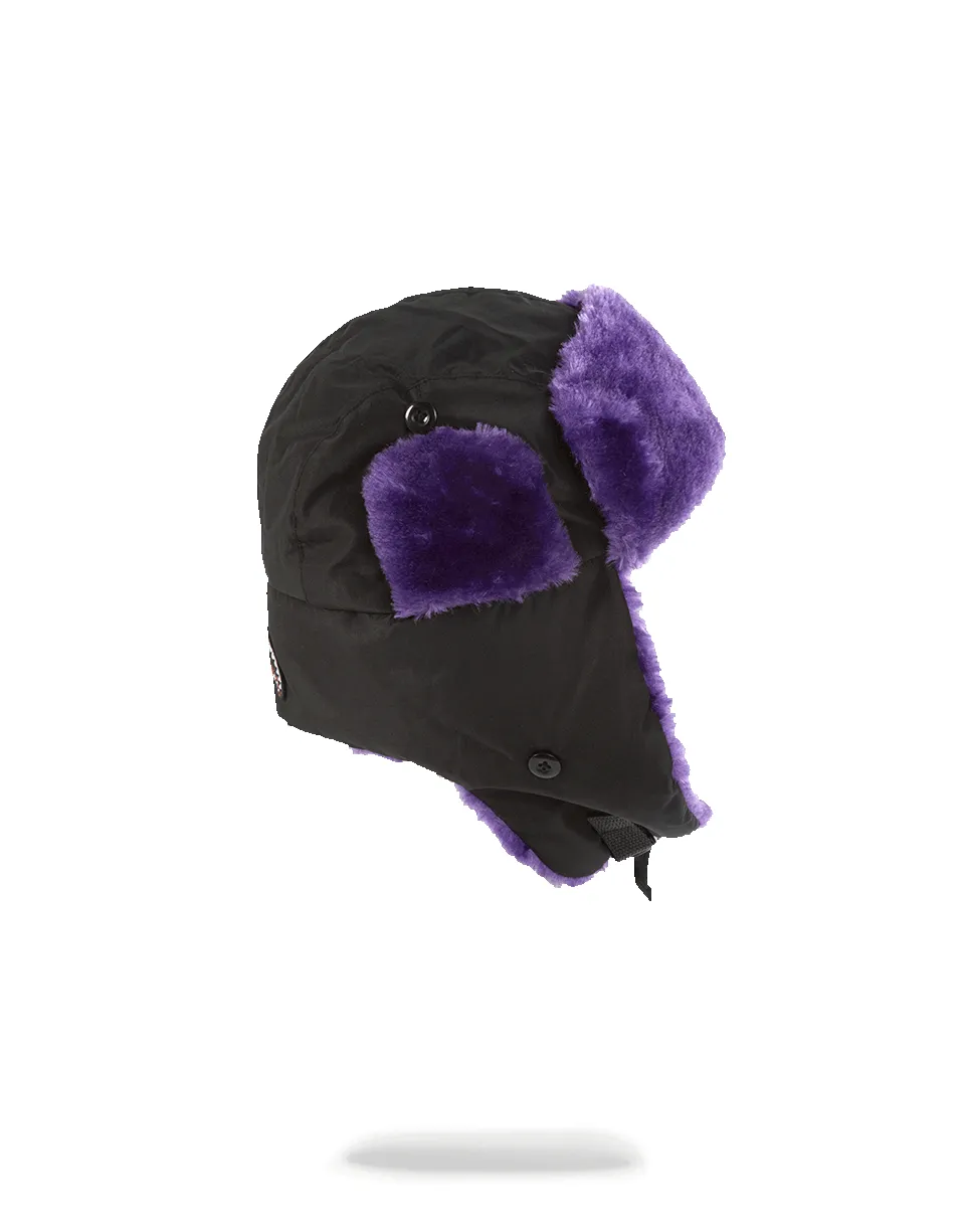 BLACK 3M PURPLE FUR AVIATOR HAT sold by Sprayground product image thumbnail 3