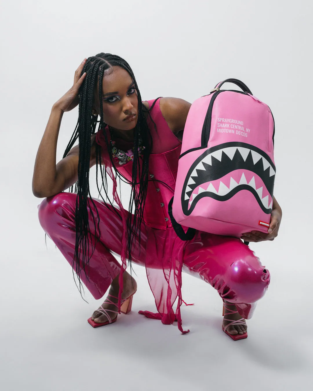 SHARK CENTRAL (PINK) BACKPACK (DLXV) sold by Sprayground product image thumbnail 4