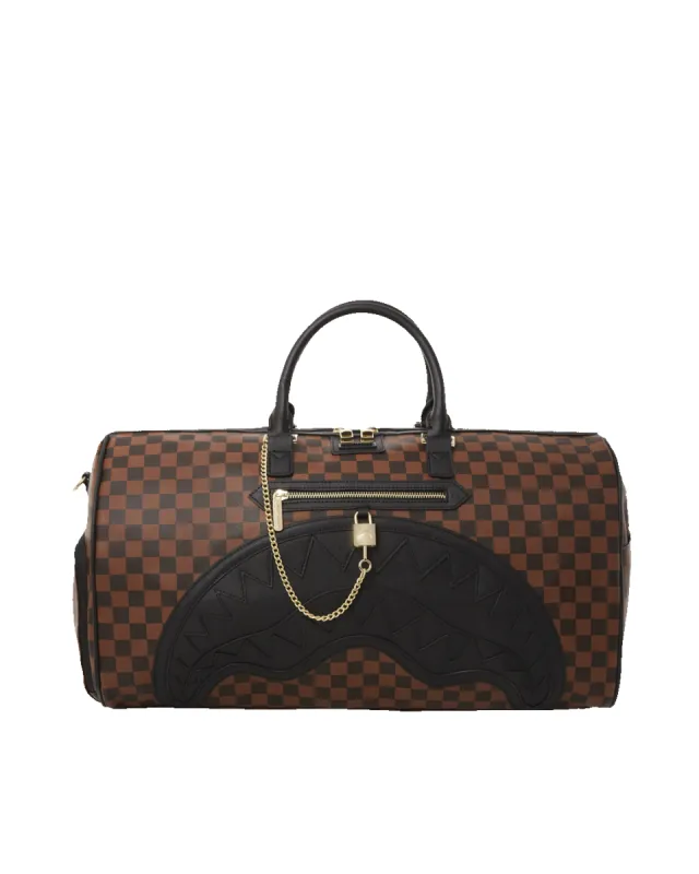 HENNY LOCK SHARKS IN PARIS DUFFLE sold by Sprayground