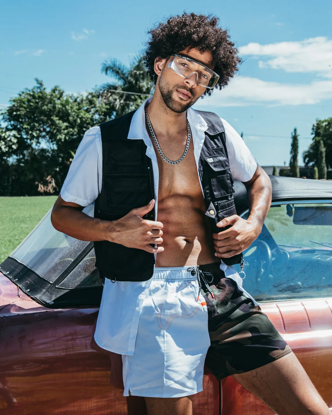 SPLIT BITE CAMO SHOTO SWIM TRUNKS sold by Sprayground product image thumbnail 3