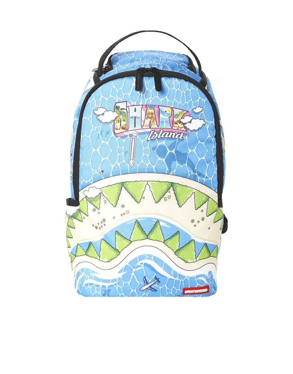 MINI WELCOME TO SHARK ISLAND BACKPACK sold by Sprayground